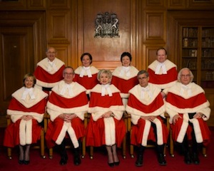Les juges de la Cour suprême du Canada