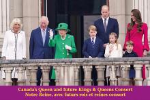 Quatre générations de la famille royale Canadienne